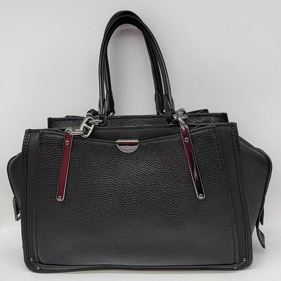 Coach Mixed Leather Dreamer Satchel 38551 Black Leather - Picture 2 of 9